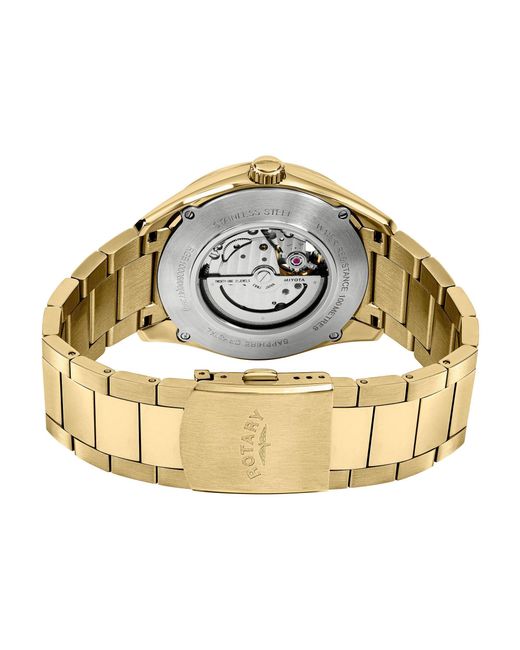 Rotary Metallic Seamatic Eclipse Ss Bracelet Watch for men