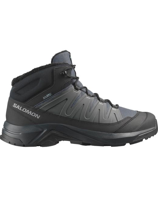 Salomon Black X Adventure Coldrush Waterproof Snow Boots for men