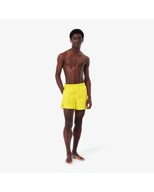 Lacoste Yellow Taff Swim Shorts for men