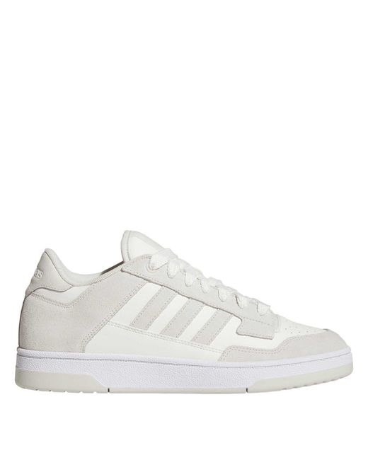 Adidas White Rapid Court Low Trainers for men