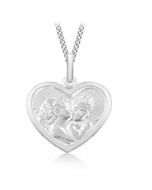 Be You Metallic Sterling Angle Heart Necklace