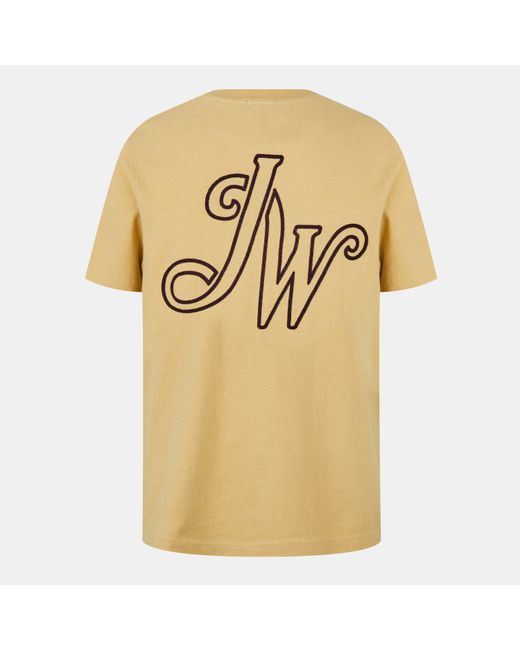Jack Wills Yellow Jw Script Initial Regular Fit T-Shirt for men