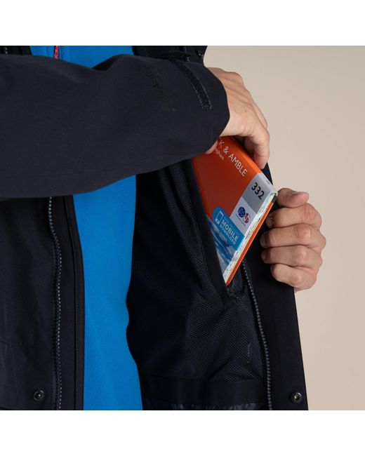 Craghoppers Blue Lorton Ii Waterproof Walking Walking Jacket for men