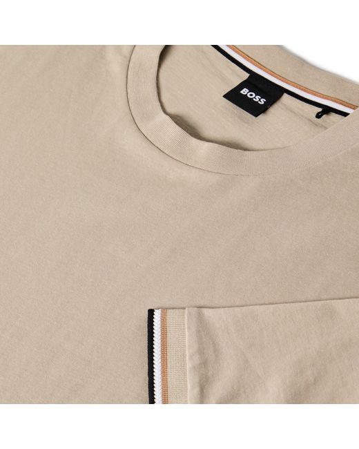 Boss Natural Hbb Thompson 04 Premium Cotton T-Shirt for men