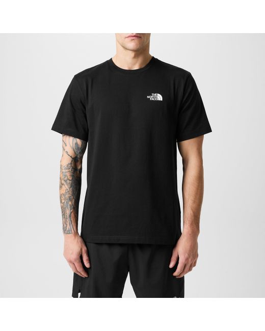 The North Face Black Regular Fit Simple Dome T-Shirt for men