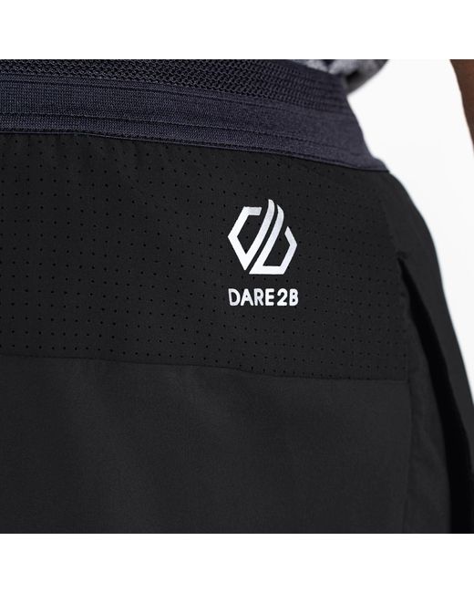 Dare 2b Black Accelerate 5 Inch Fitness Shorts for men