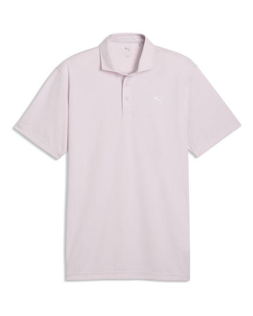PUMA Purple Pure 3.0 Short Sleeve Performance Polo Shirt for men