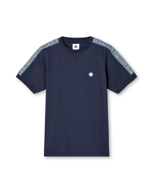 Pretty Green Blue Eclipse Paisley Regular Fit T-Shirt for men