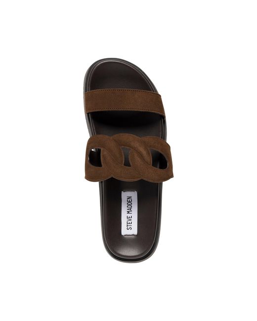 Steve Madden Brown Myrtle Flat Sandals