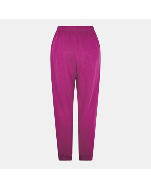 Pieces Purple Heavyweight Closed Hem Fleece Joggers