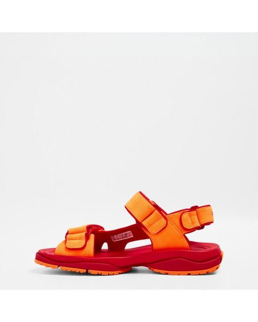 Balenciaga Red Tourist Sandals