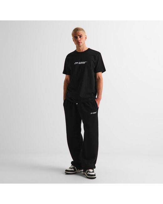 Off-White c/o Virgil Abloh Black Off Slim Fit Jogging Bottoms for men