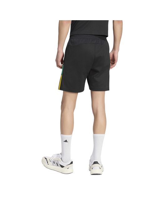 Adidas Black Fleece Jogger Shorts for men