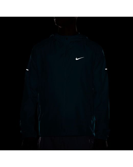 Nike Blue Miler Repel Running Jacket for men