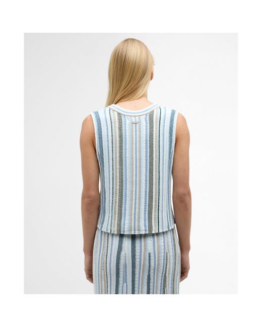 Barbour Blue Knitted Top