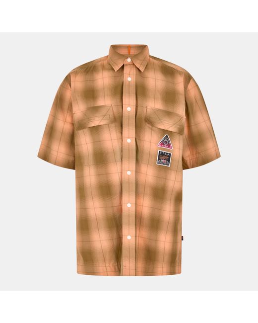 Boss Brown Larch Long-Sleeve Plain Shirt for men