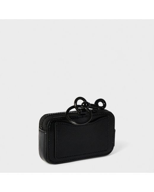 Marc Jacobs Black Charm Shiny Metal Keyring