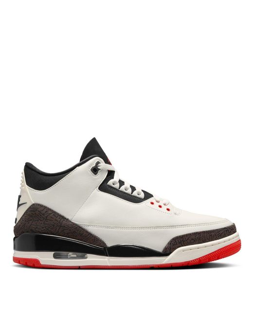 Nike White Nike Jordan Air 3 Trainers for men