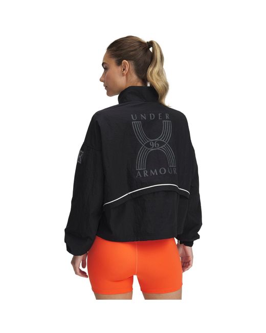 Under Armour Black Weather Resistant Streamlined Performance Running Jacket