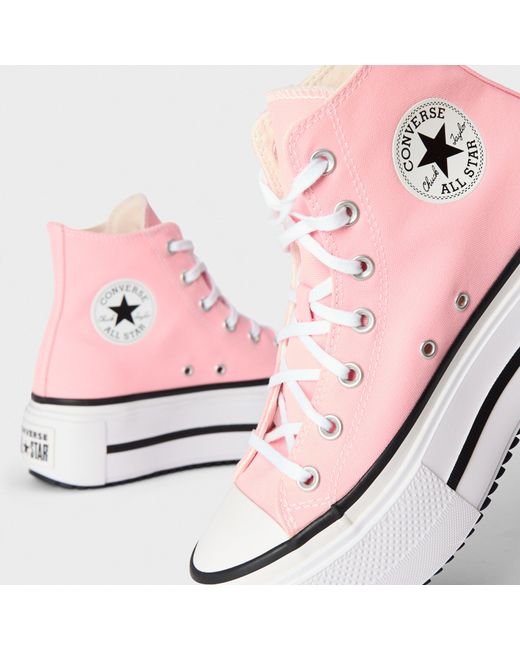 Converse Pink Canvas High-Top Trainers