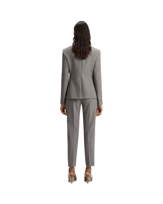 Boss Gray Jia11 Slim-Fit Wool Blend Blazer