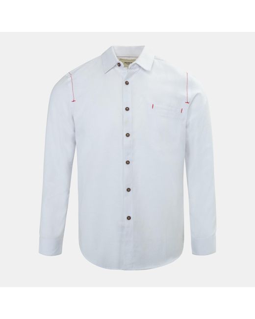 Firetrap White Plain Shirt for men