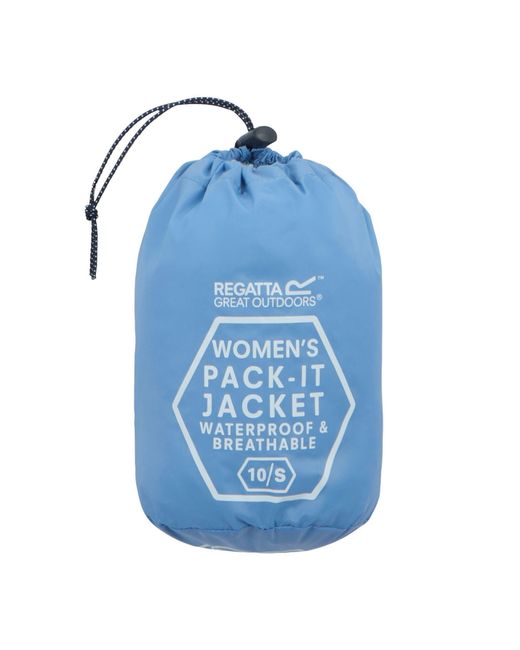 Regatta Blue Pack It Iii Waterproof Jacket