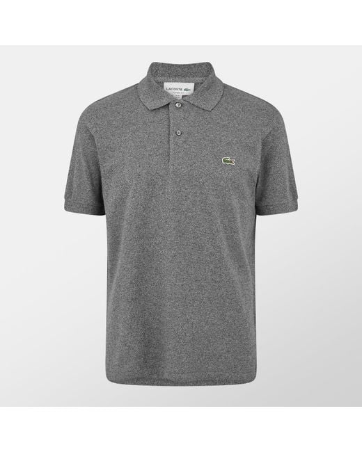 Lacoste Gray Classic Short Sleeve Polo Shirt for men