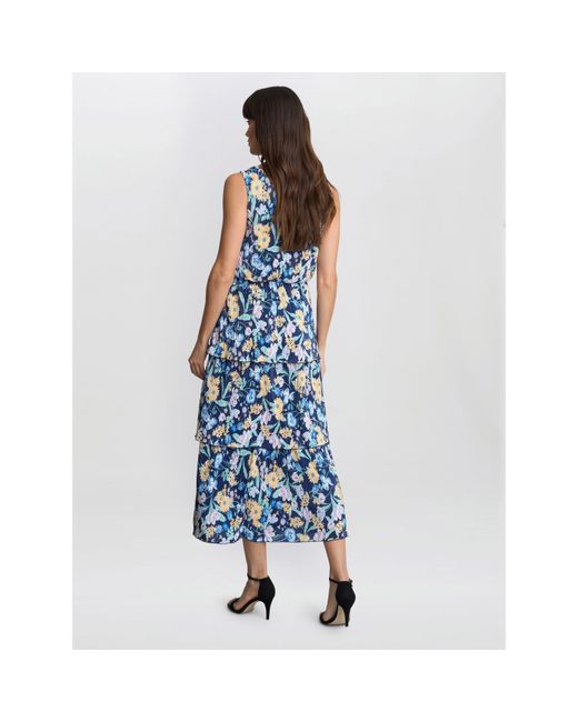 indian dress blue ZARA FLORAL PRINTED VELVET LIMITED MIDI DRESS Size M Medium MOST WANTE –  Afashionistastore main image 0