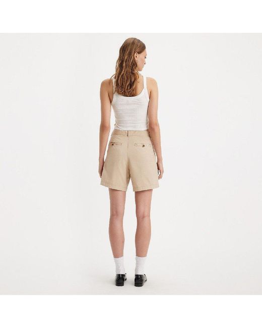 Levi's Natural Levi's Pleated Trouser Short Deep Lic