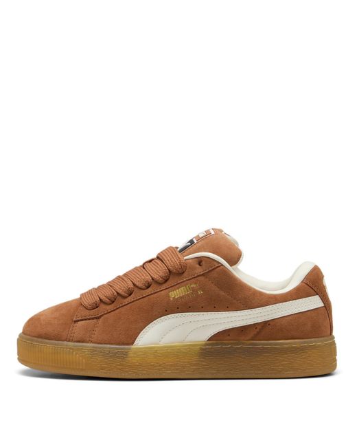 PUMA Brown Suede Xl Trainers for men