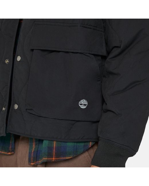Timberland Black Quilted Jacket For for men