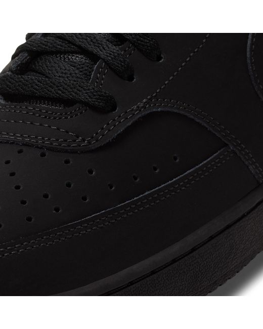 Nike Black Court Vision Mid Next Nature for men