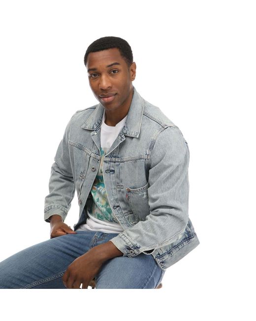 Levi's Gray Type I Trucker Z7771 Light Ind Softshell Jacket for men