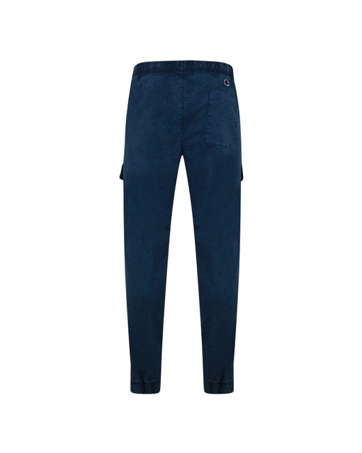 Champion Blue Casual Cargo Sweatpants for men