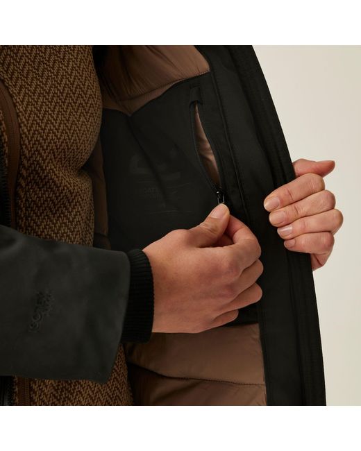 Regatta Black Marron Long Length Insulated Waterproof Jacket