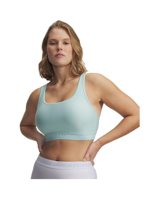 Under Armour Blue Crossback Medium Impact Sports Bra