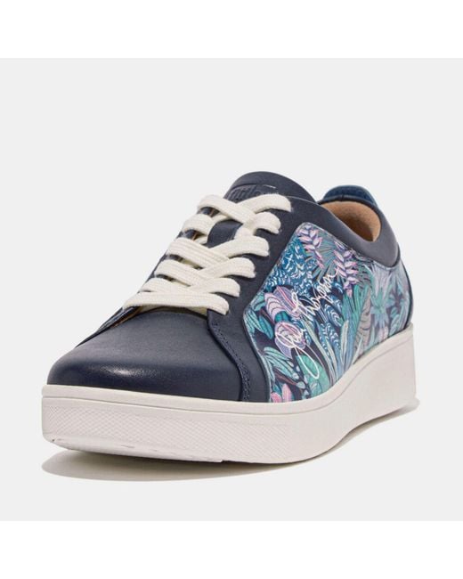 Fitflop Blue Fit Flop Rally X Jim Thompson Leather Trainers