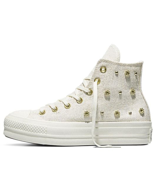 Converse White Canvas High-Top Trainers