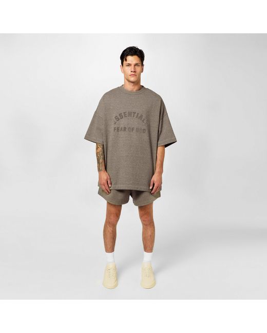 Fear Of God Gray Short Sleeve Tee for men