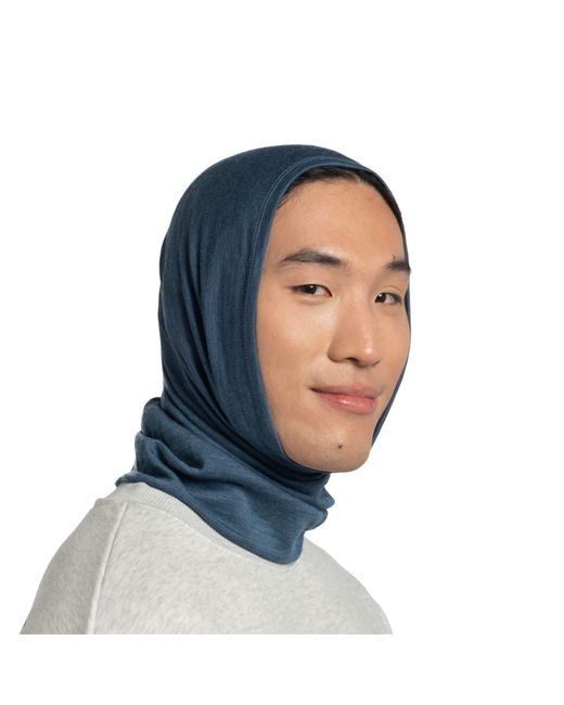 Buff Blue Merino Midweight Neckwarmer Adults