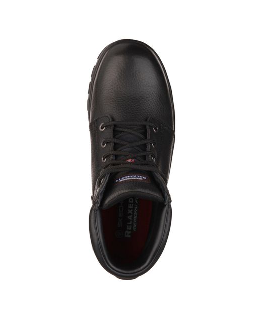 Skechers Workshire Black Uk 10.5/ Eu 45.5/ Us 11.5 for men