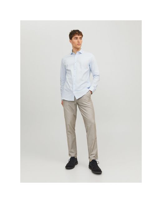 Jack & Jones Gray Connor Chino Trouser for men