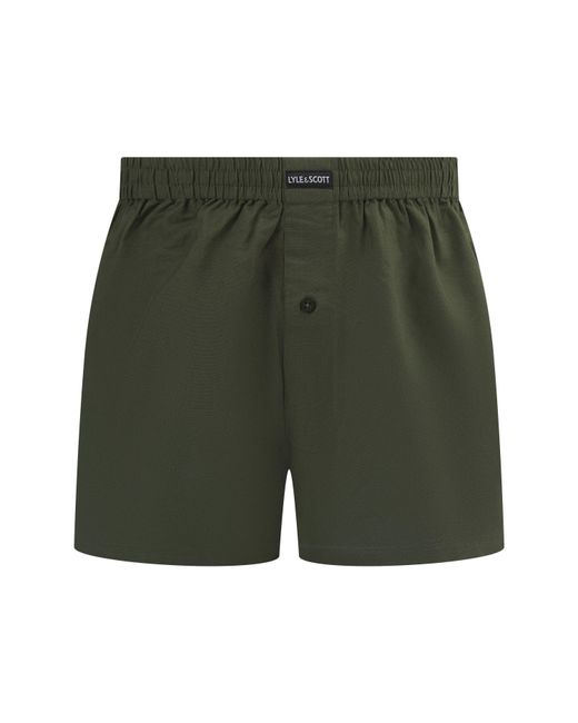 Lyle & Scott Black Woven Boxer for men