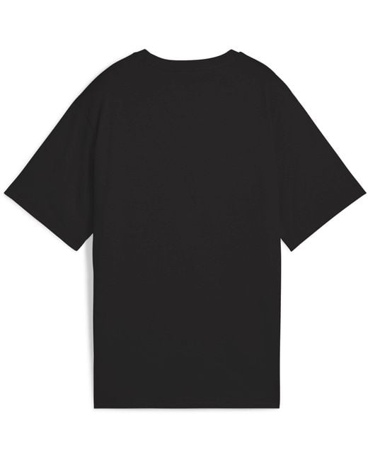 PUMA Black Regular Fit Logo T-Shirt