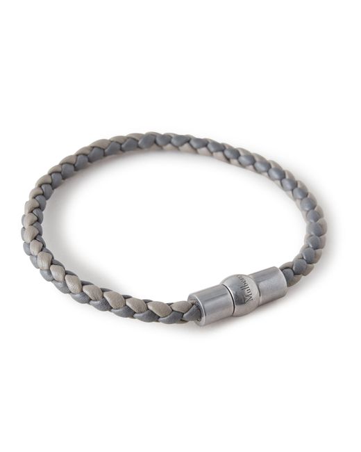 Mulberry Metallic Adults Iris Woven Leather Bracelet