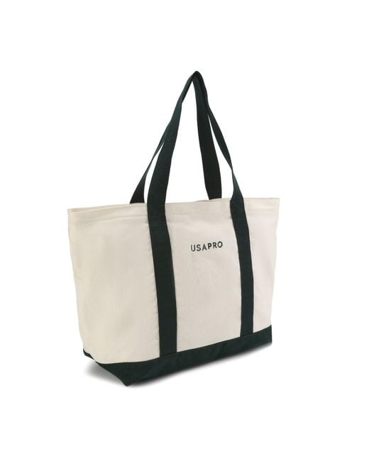 Usa Pro Black Canvas Tote