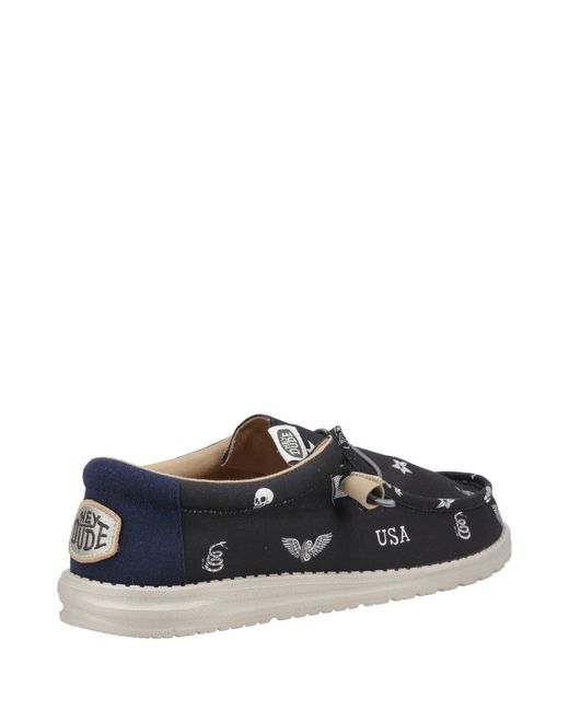 HeyDude Blue Wally Stars N Skulls Shoe for men