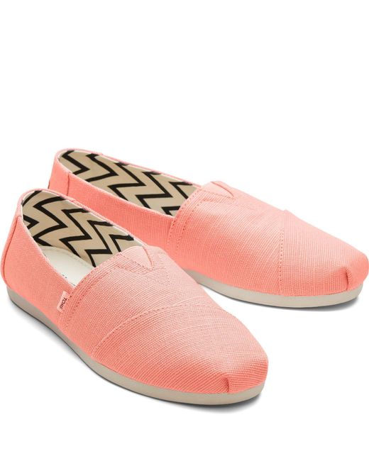 TOMS Pink Alpargata Classic Espadrilles Size 4