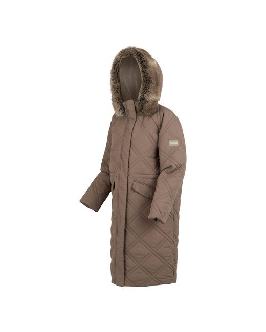 Regatta Brown Freyla Water Resistant Insulated Quilted Jacket